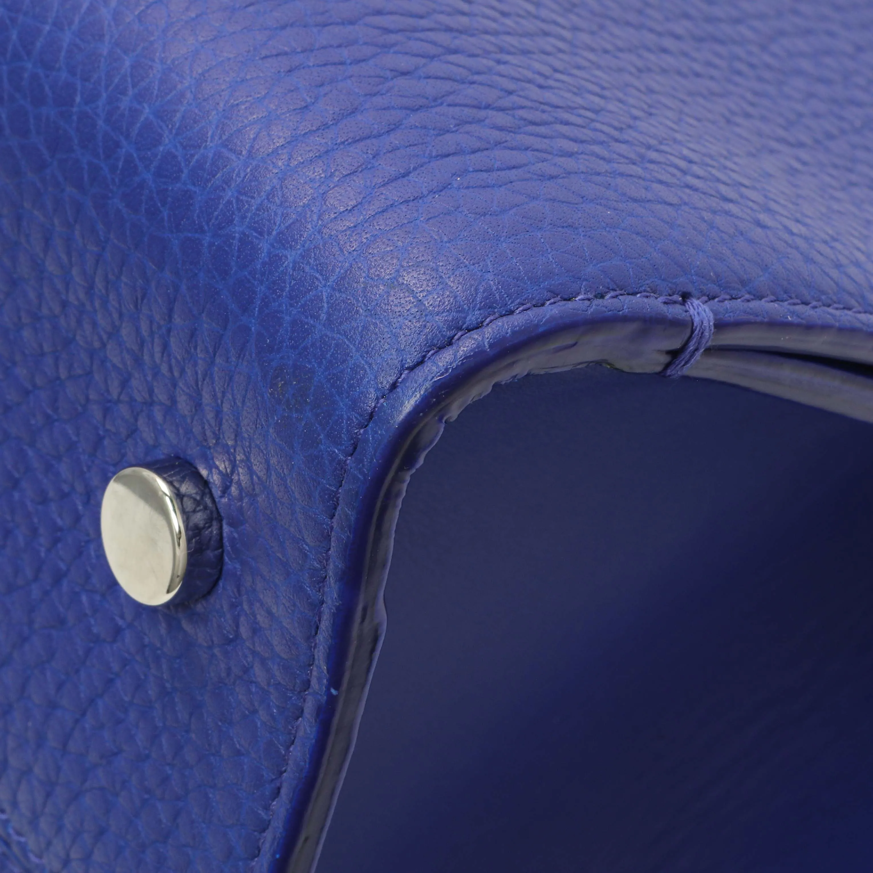 Christian Dior Blue Bullcalf Medium Diorever Flap