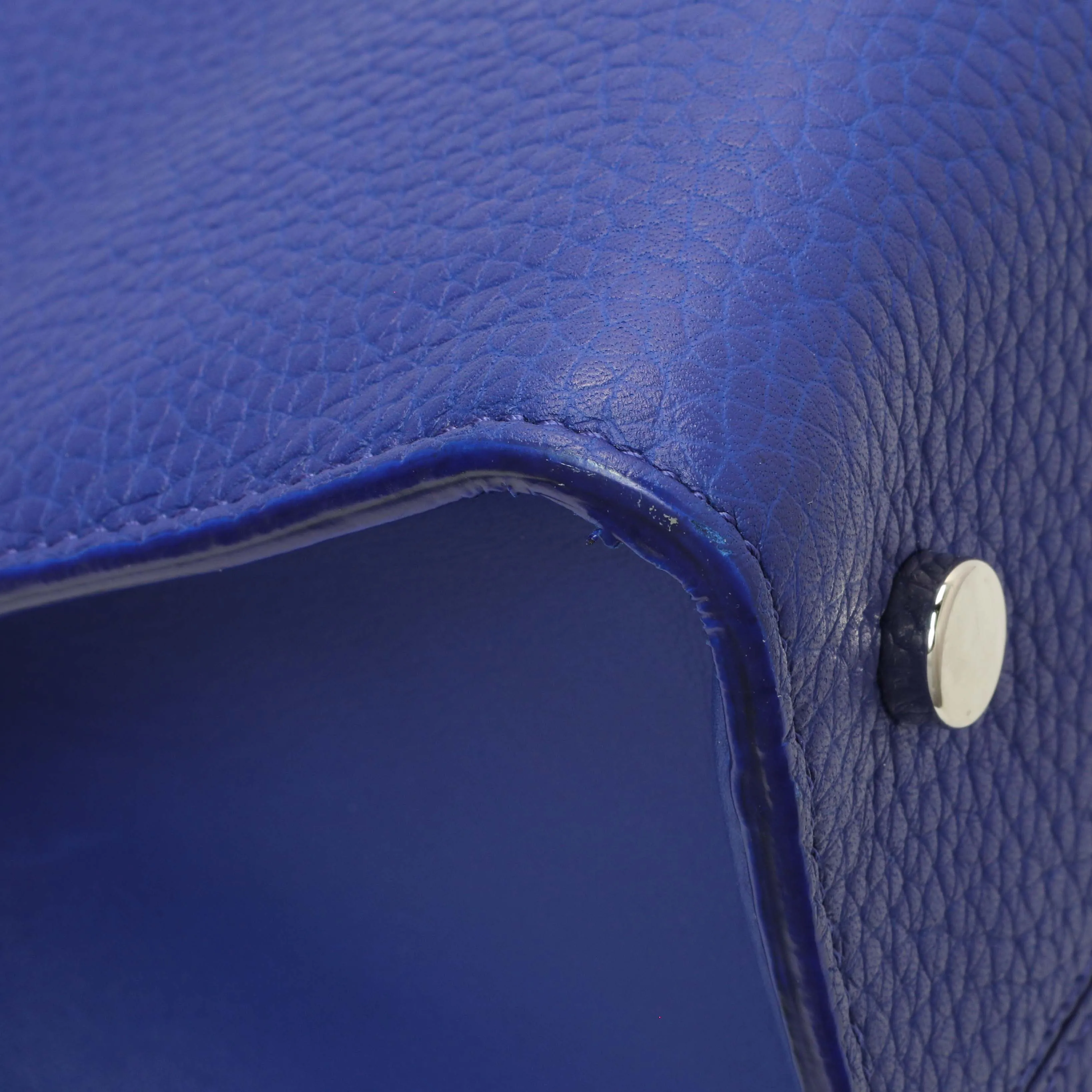 Christian Dior Blue Bullcalf Medium Diorever Flap