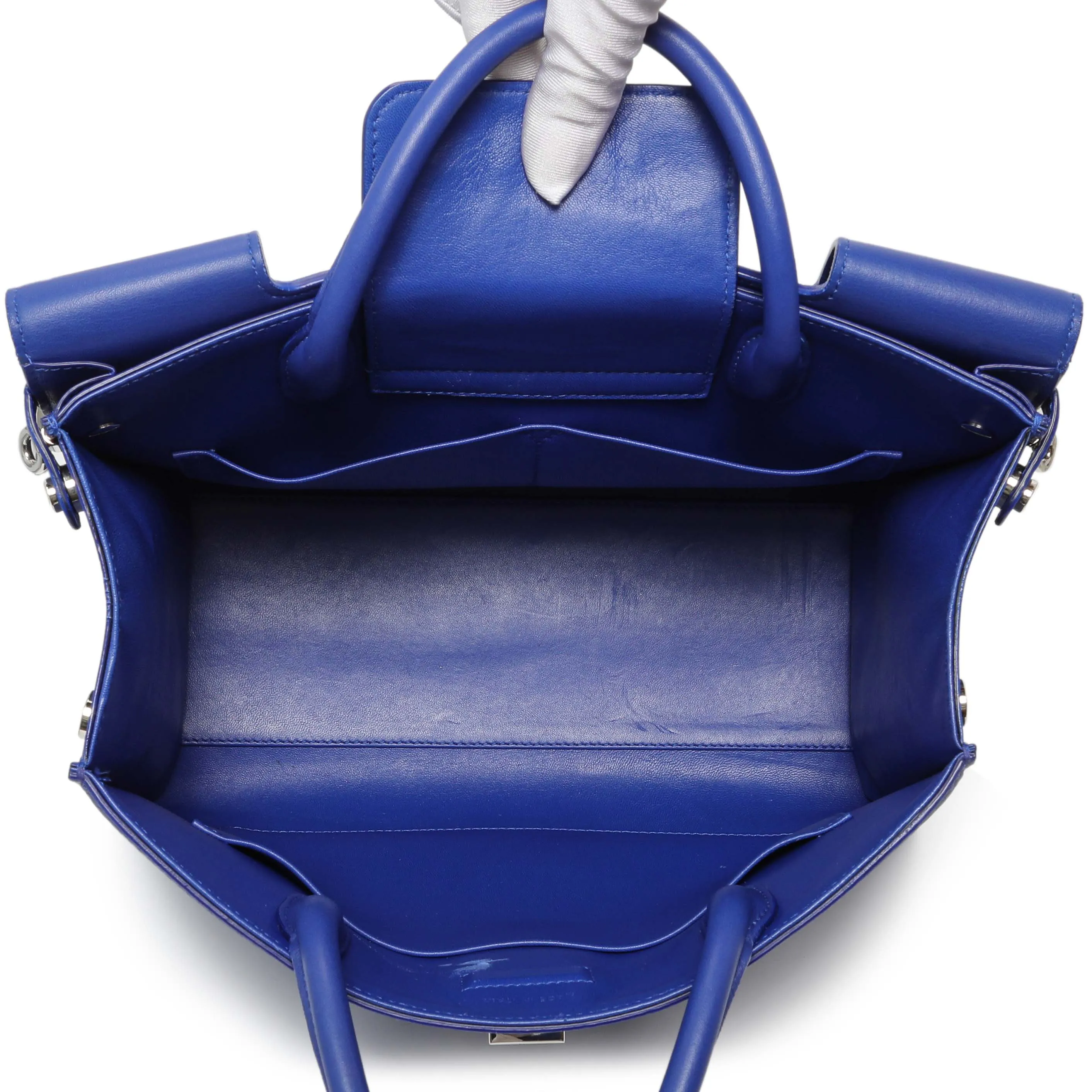 Christian Dior Blue Bullcalf Medium Diorever Flap