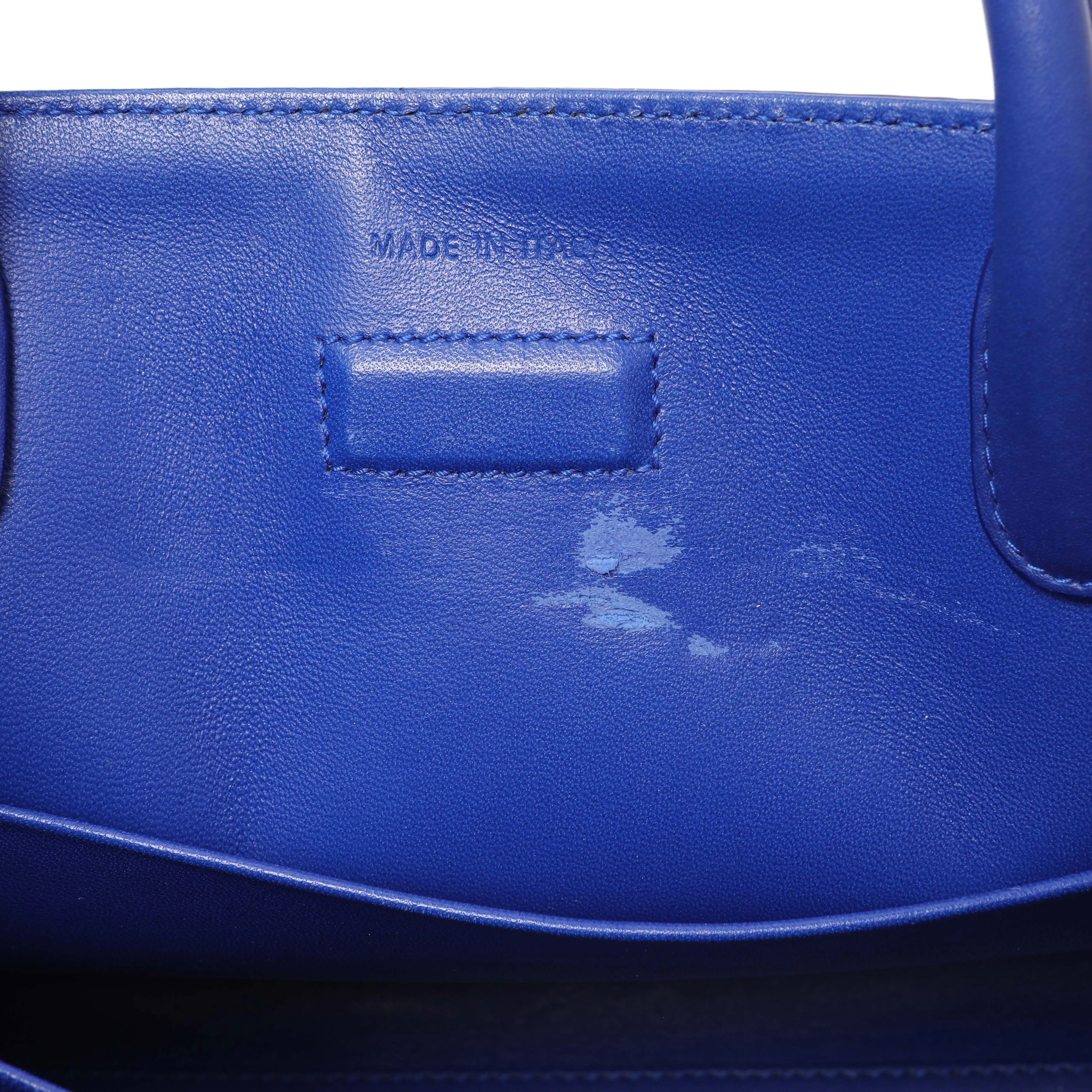 Christian Dior Blue Bullcalf Medium Diorever Flap