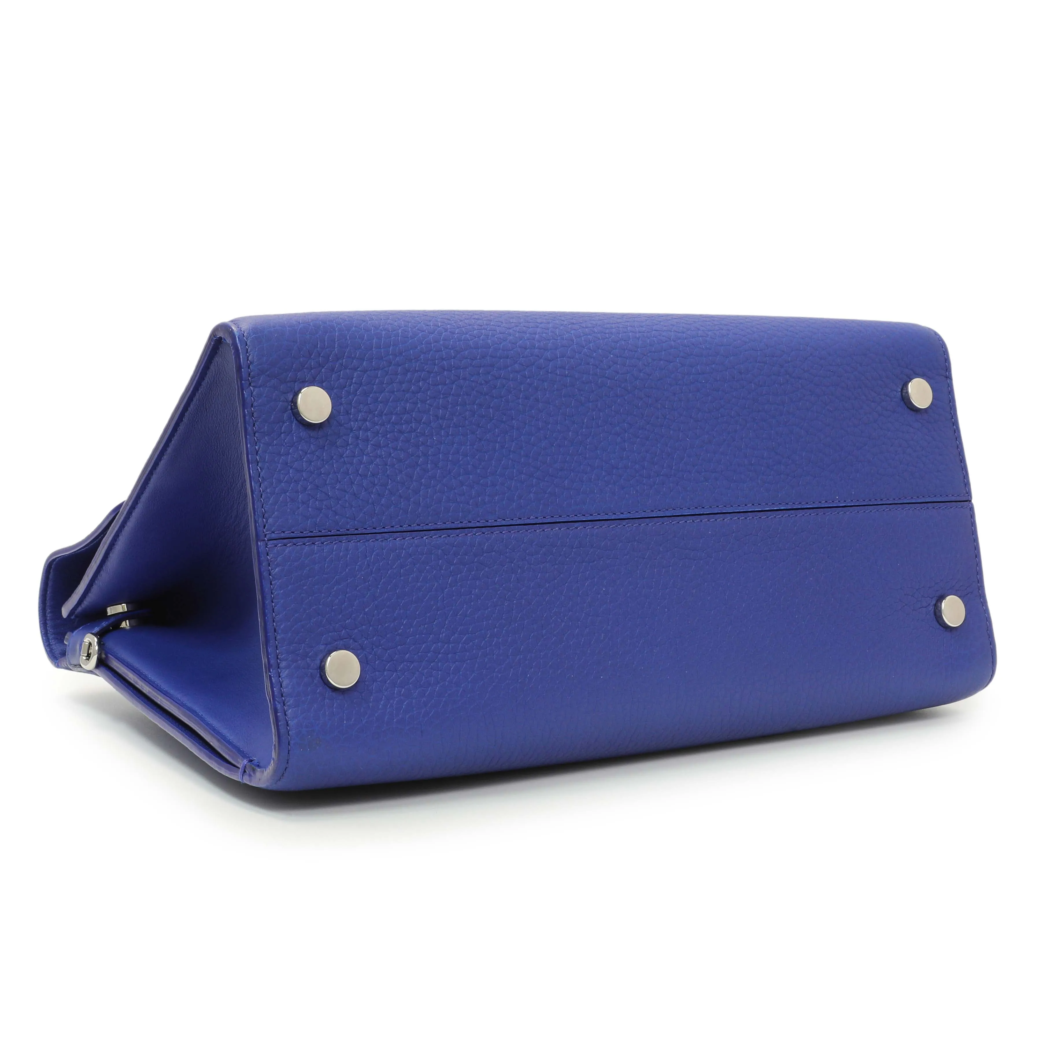 Christian Dior Blue Bullcalf Medium Diorever Flap