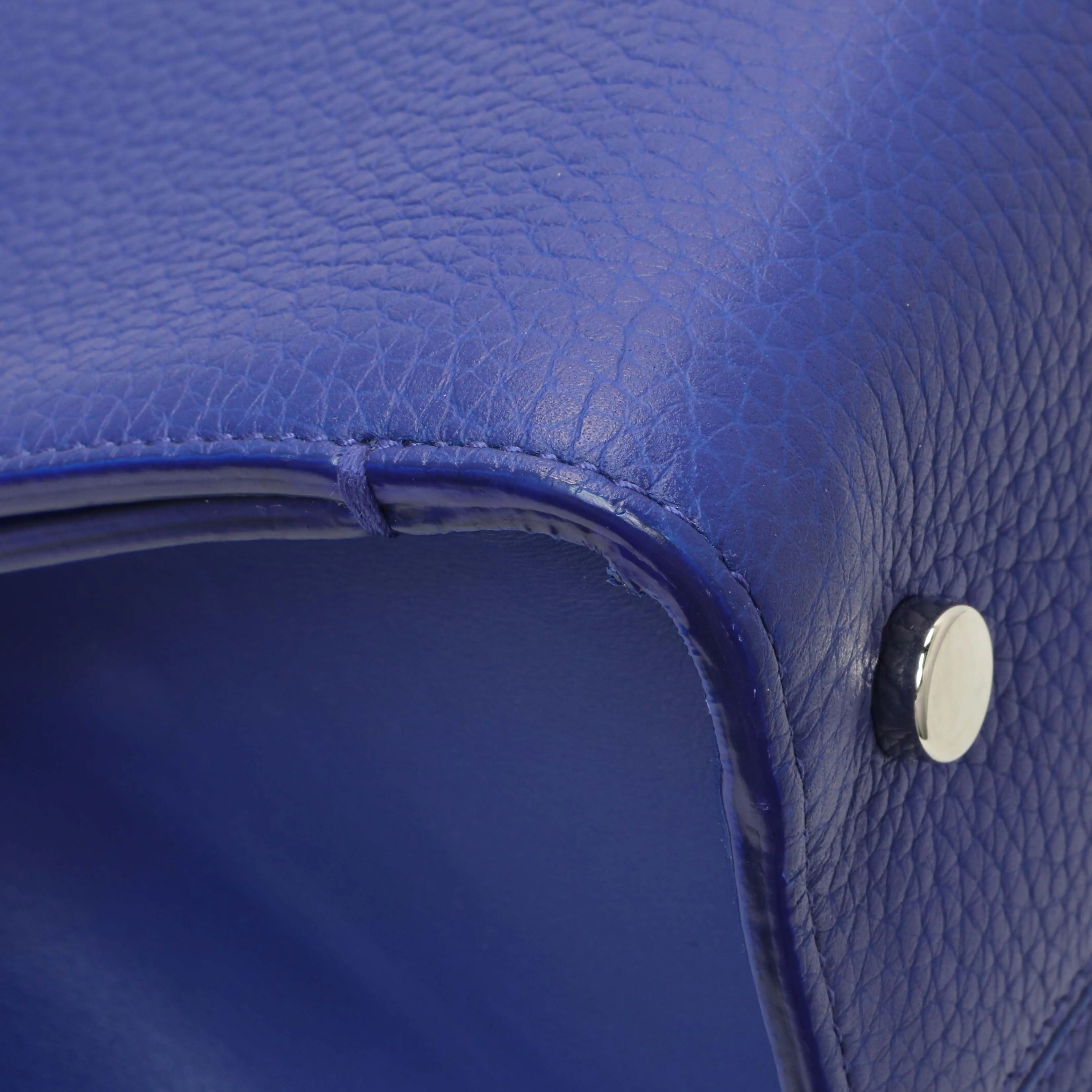 Christian Dior Blue Bullcalf Medium Diorever Flap