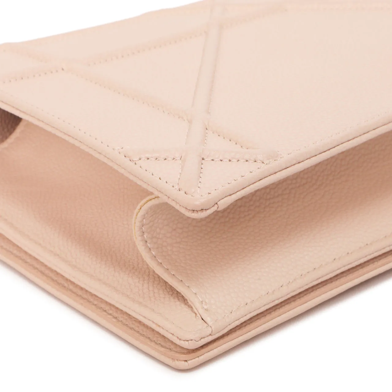 Christian Dior Rose Poudre Grained Calfskin Medium  Diorama