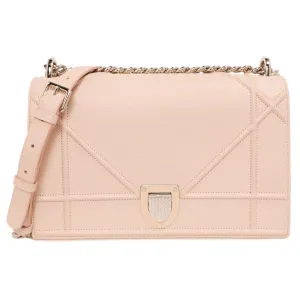 Christian Dior Rose Poudre Grained Calfskin Medium  Diorama