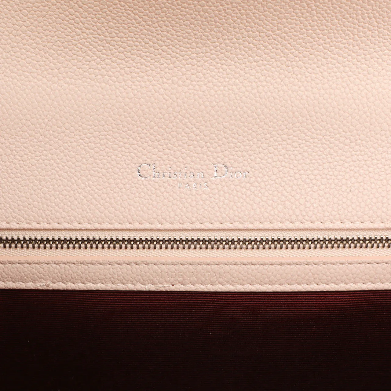 Christian Dior Rose Poudre Grained Calfskin Medium  Diorama