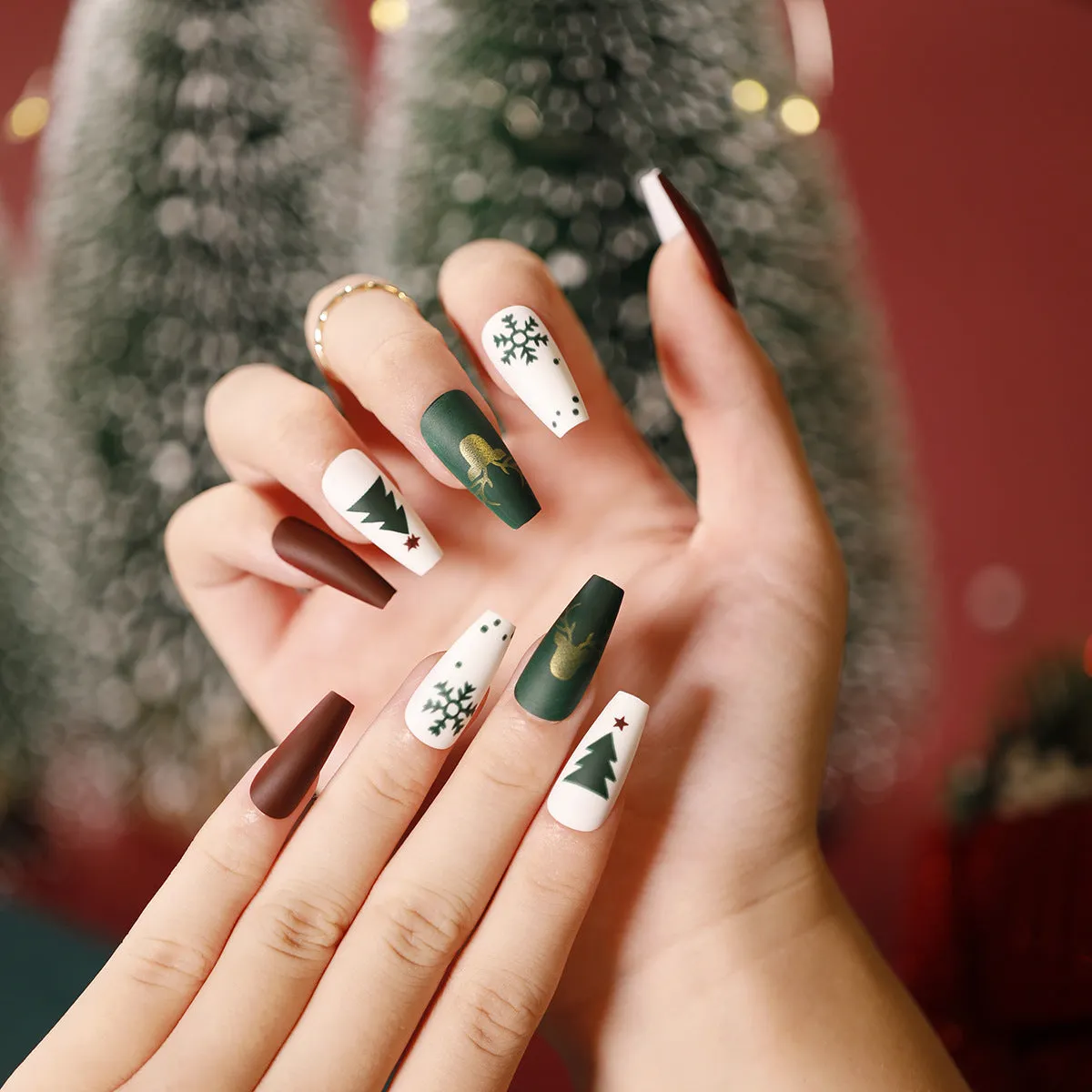 Christmas Coffin Matte Silent Night