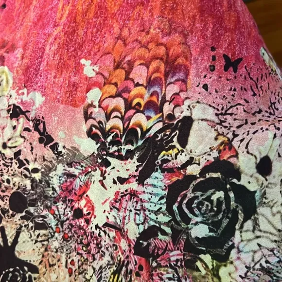 Citron Santa Monica Floral Multicolor Dress Small