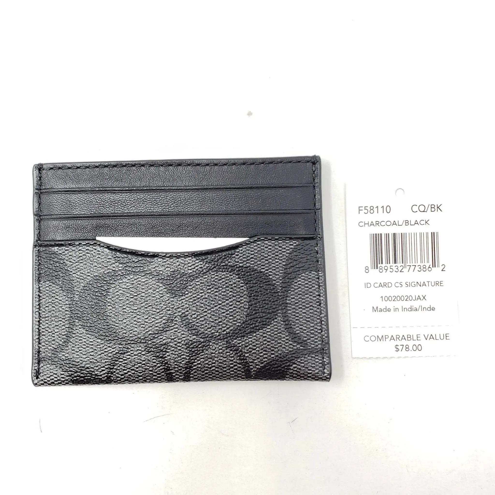 Coach ID CS Signature Card Holder