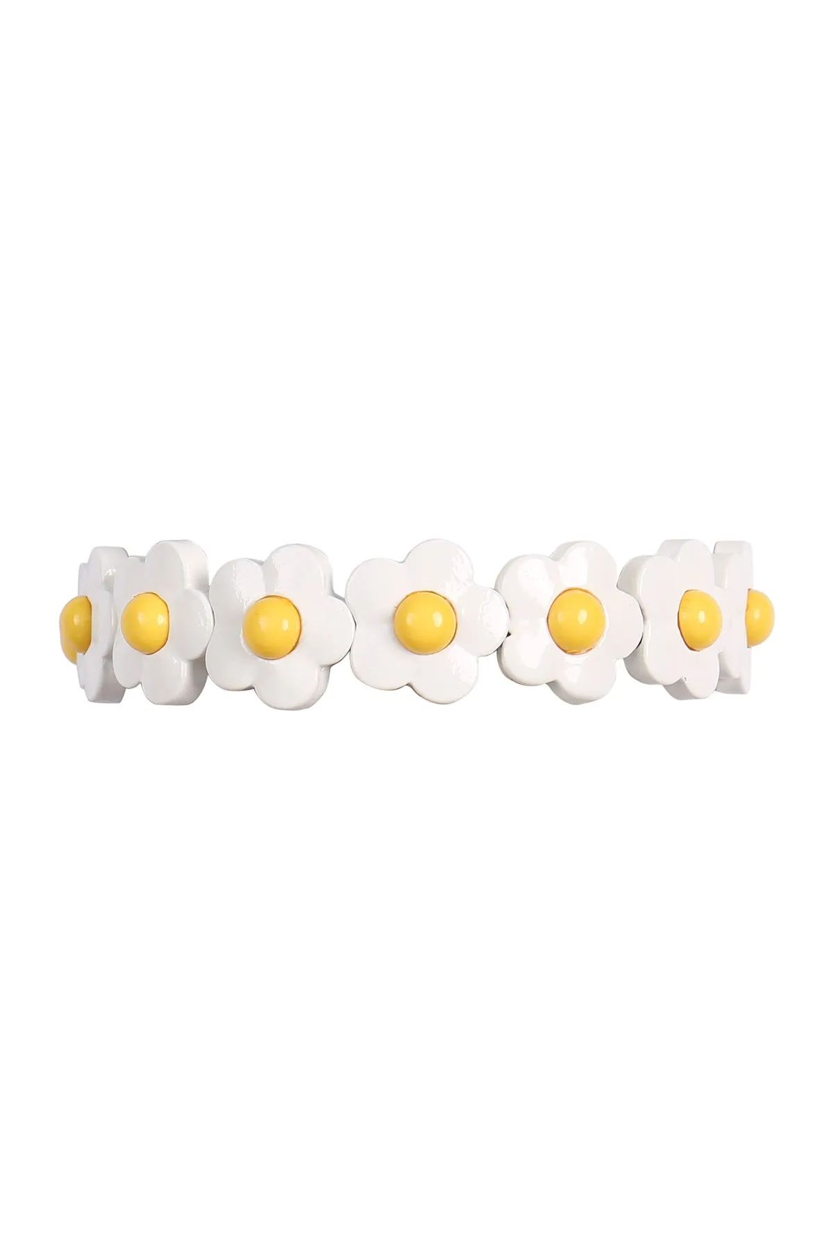 COLOR BLOCK DAISY STRETCH BRACELET