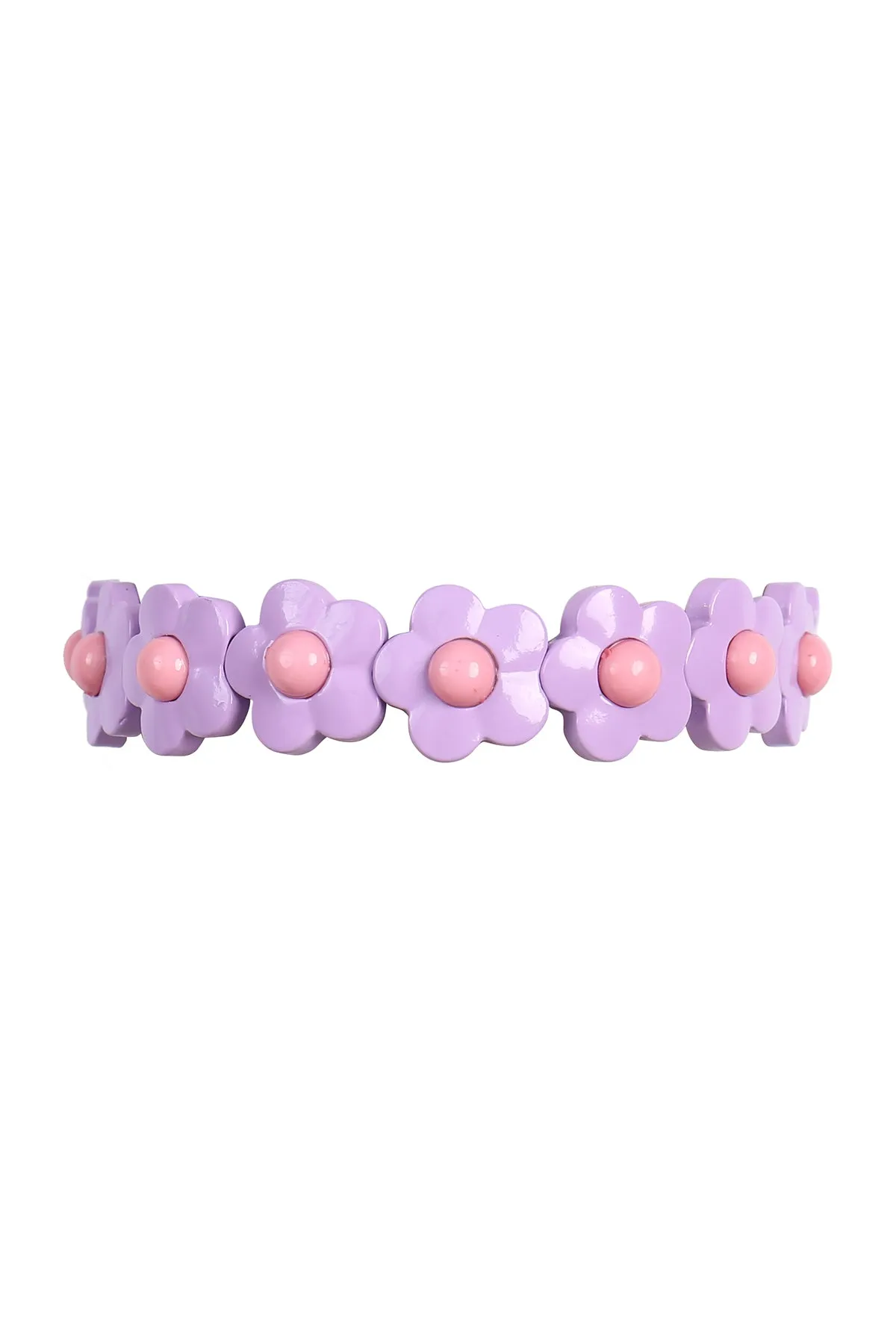 COLOR BLOCK DAISY STRETCH BRACELET