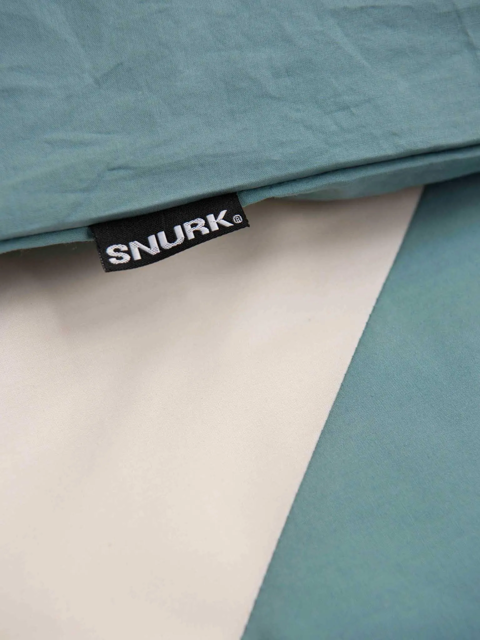 Colorblock Mineral Blue Beige dekbedovertrek