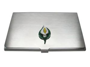Colorful Lily Flower Business Card Holder