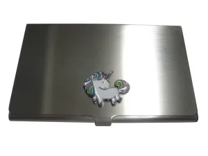 Colorful Unicorn Business Card Holder