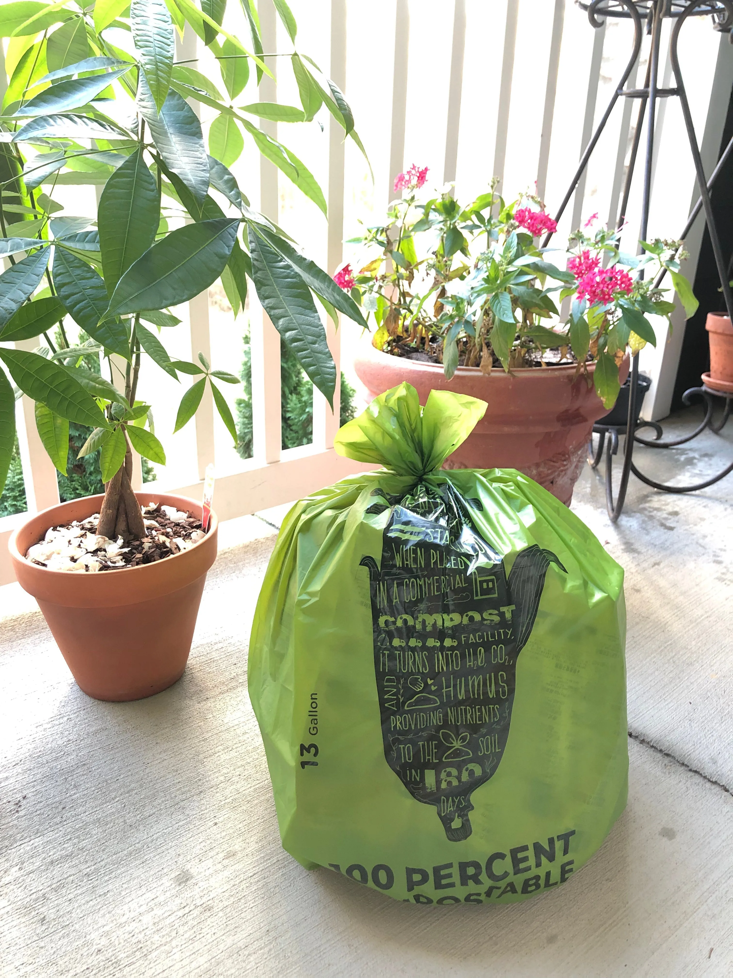 Compostable Trash Bin Liners<br>13 Gallon x3
