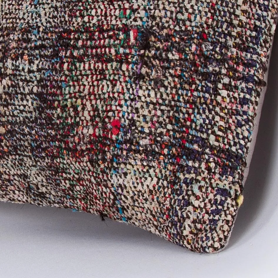 Contemporary Multiple Color Kilim Pillow Cover 16x16 7639
