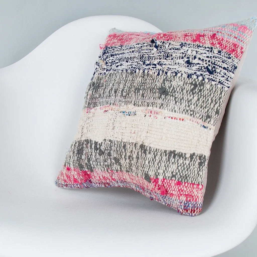 Contemporary Multiple Color Kilim Pillow Cover 16x16 8208