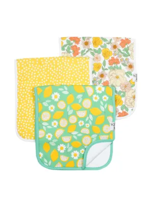 Copper Pearl Burp Cloth Set - Lemon