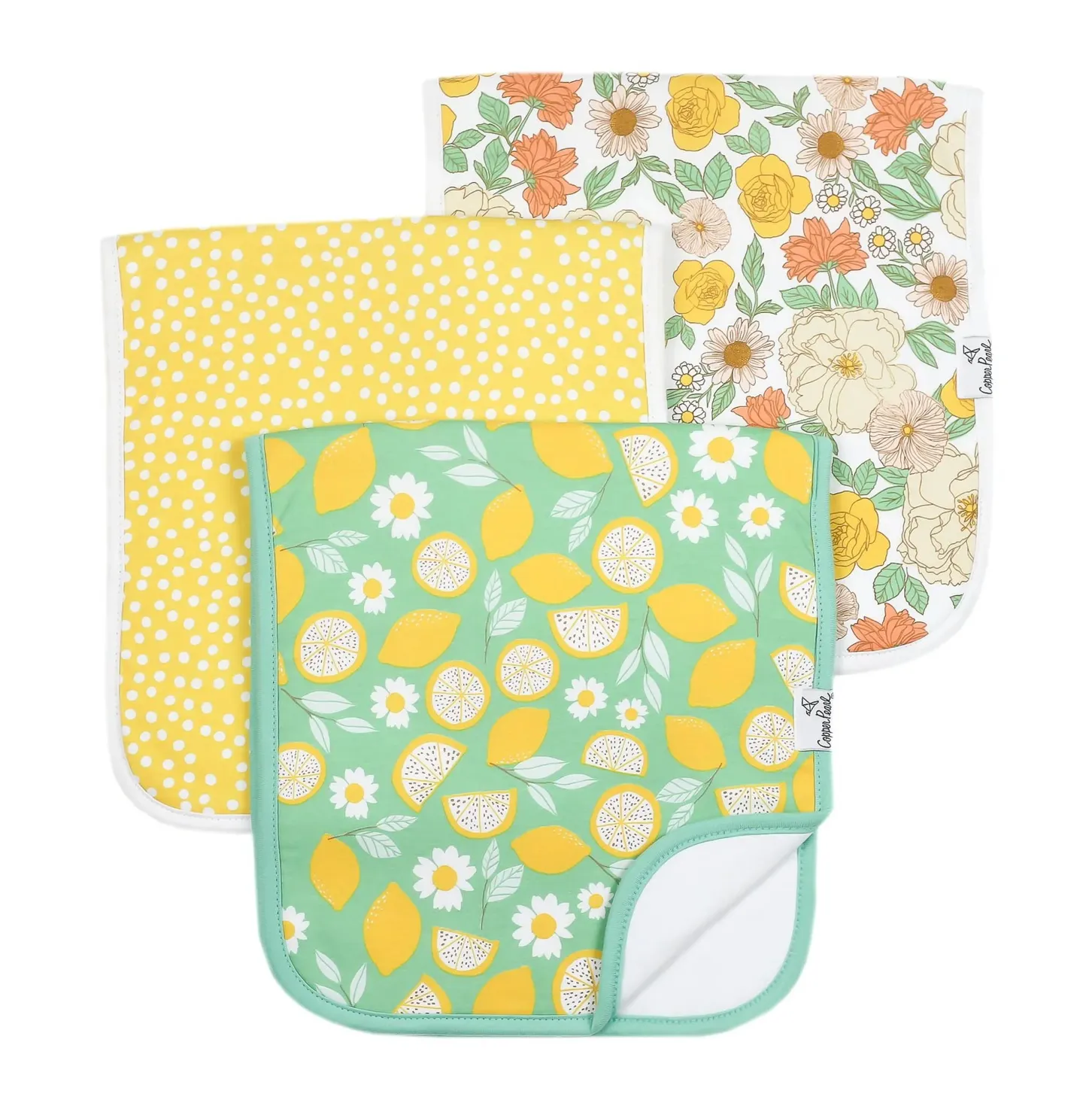Copper Pearl Premium Burp Cloths