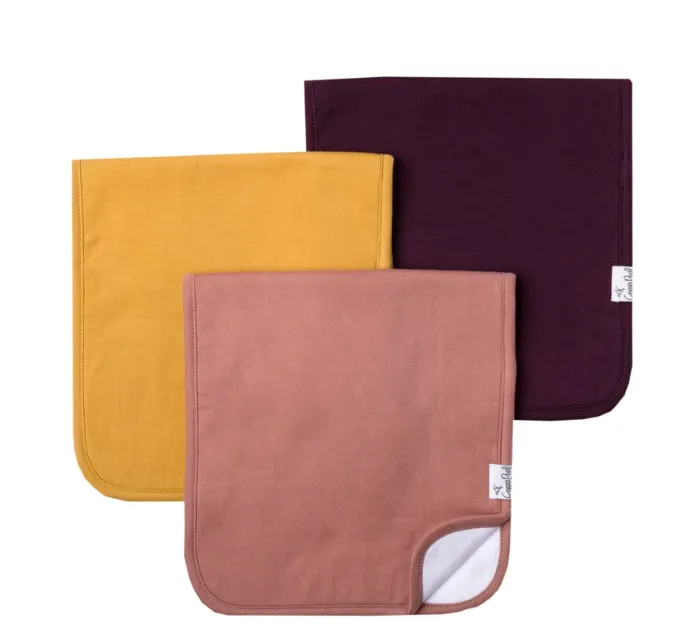 Copper Pearl Single Burp Cloth- Jade