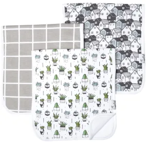 Copper Pearl Urban Premium Burp Cloth Set