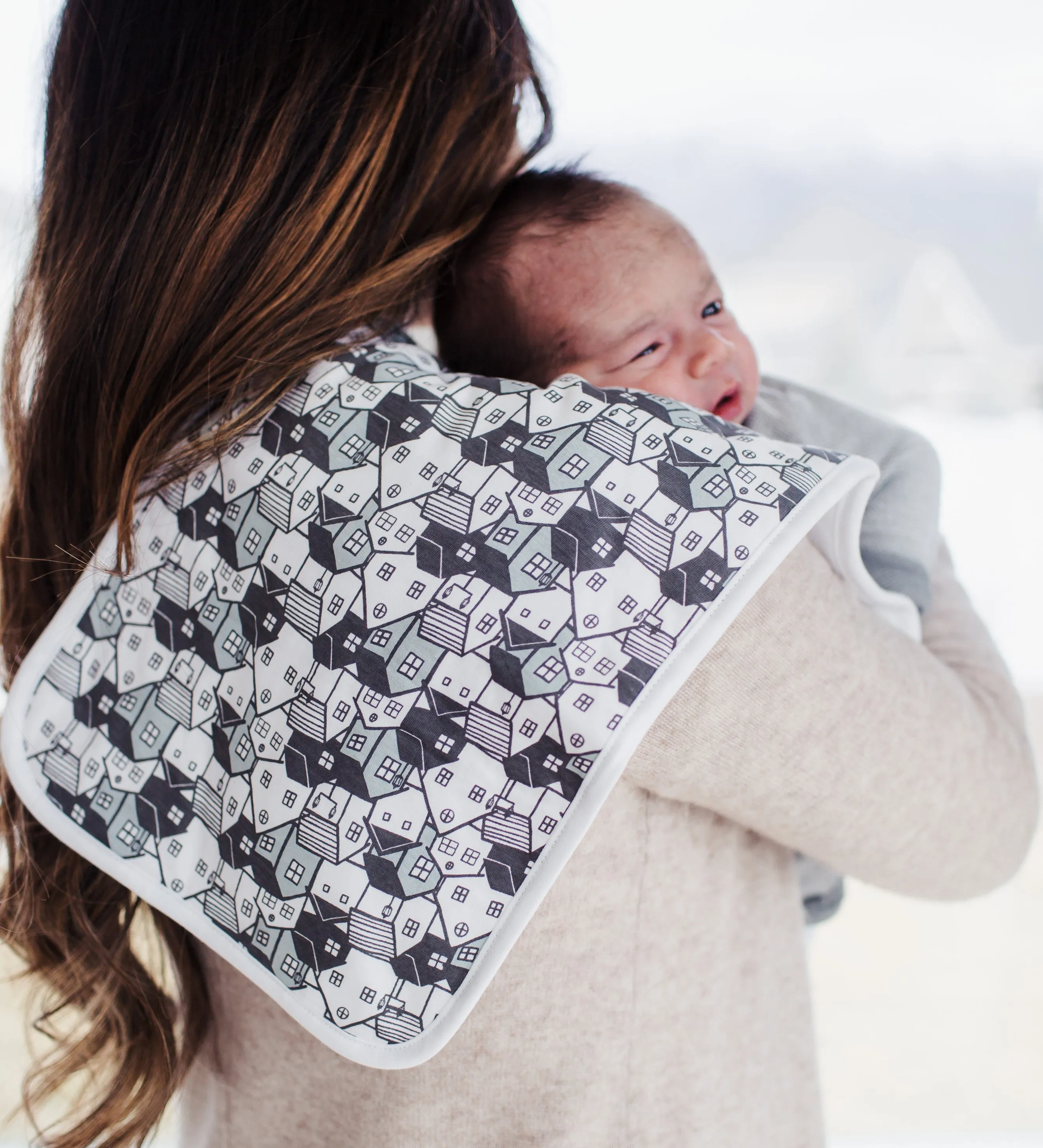Copper Pearl Urban Premium Burp Cloth Set