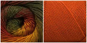 CORAL   EARTHY- Embossed Phoenix Vortex Shawl KIT