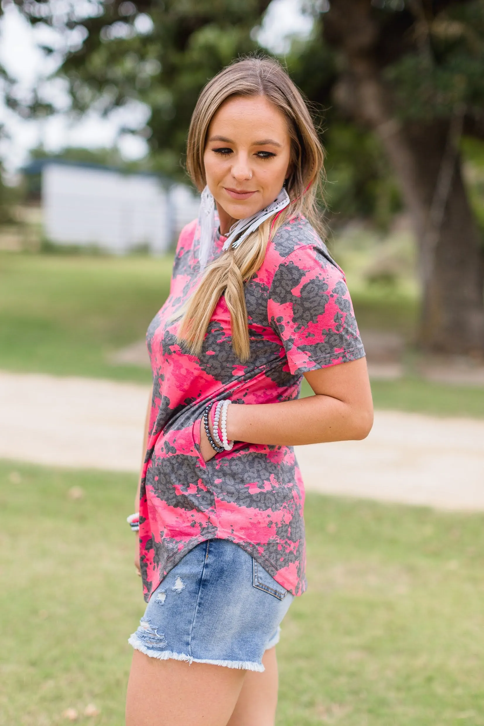 Cosmic Camo POCKET Tee