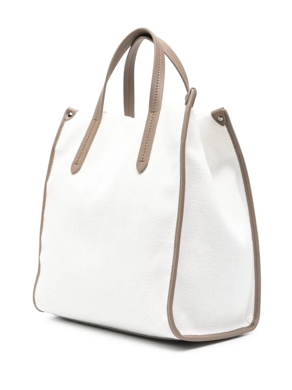 Cotton and linen tote bag