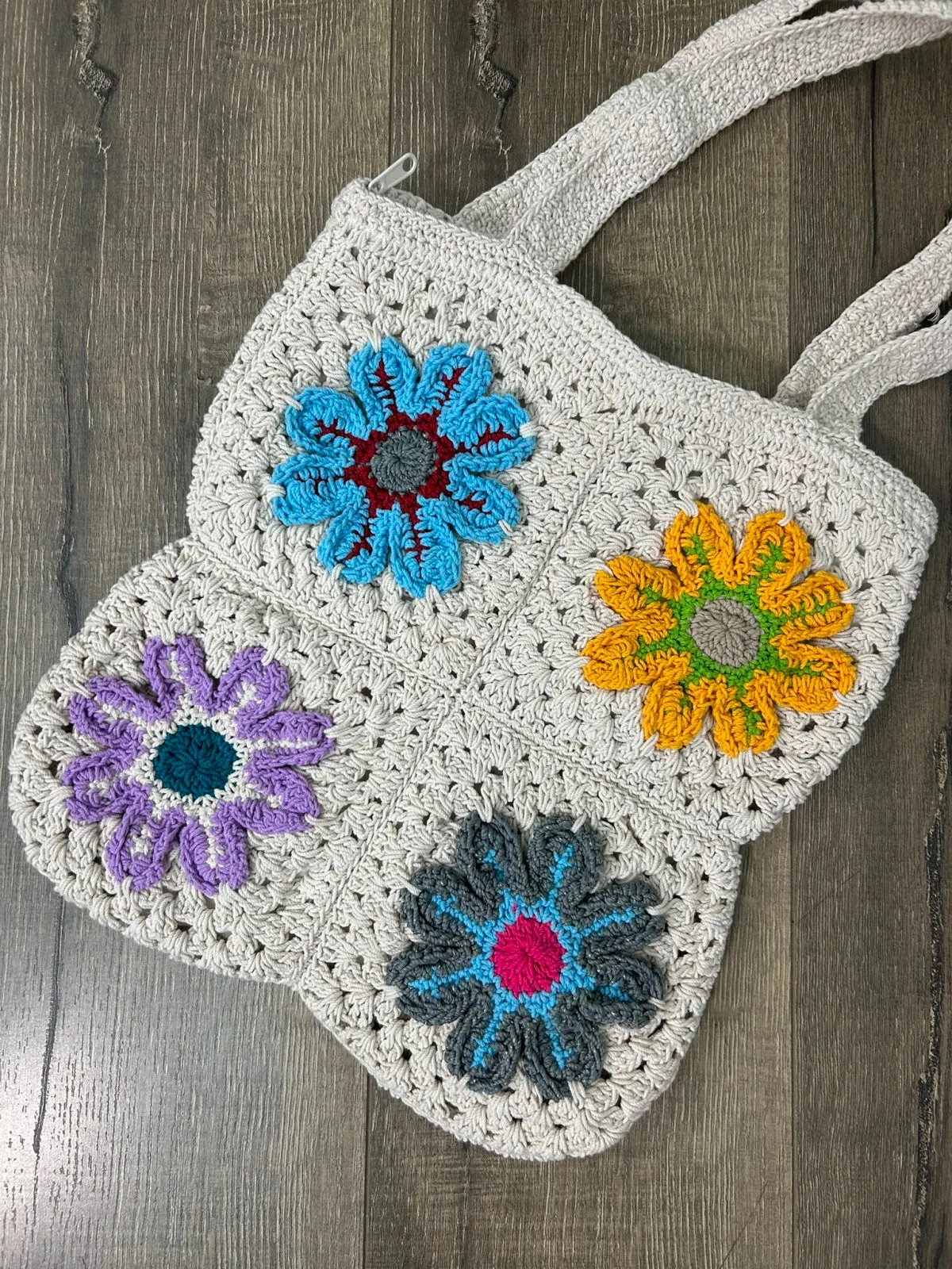 Crochet Flower Bag