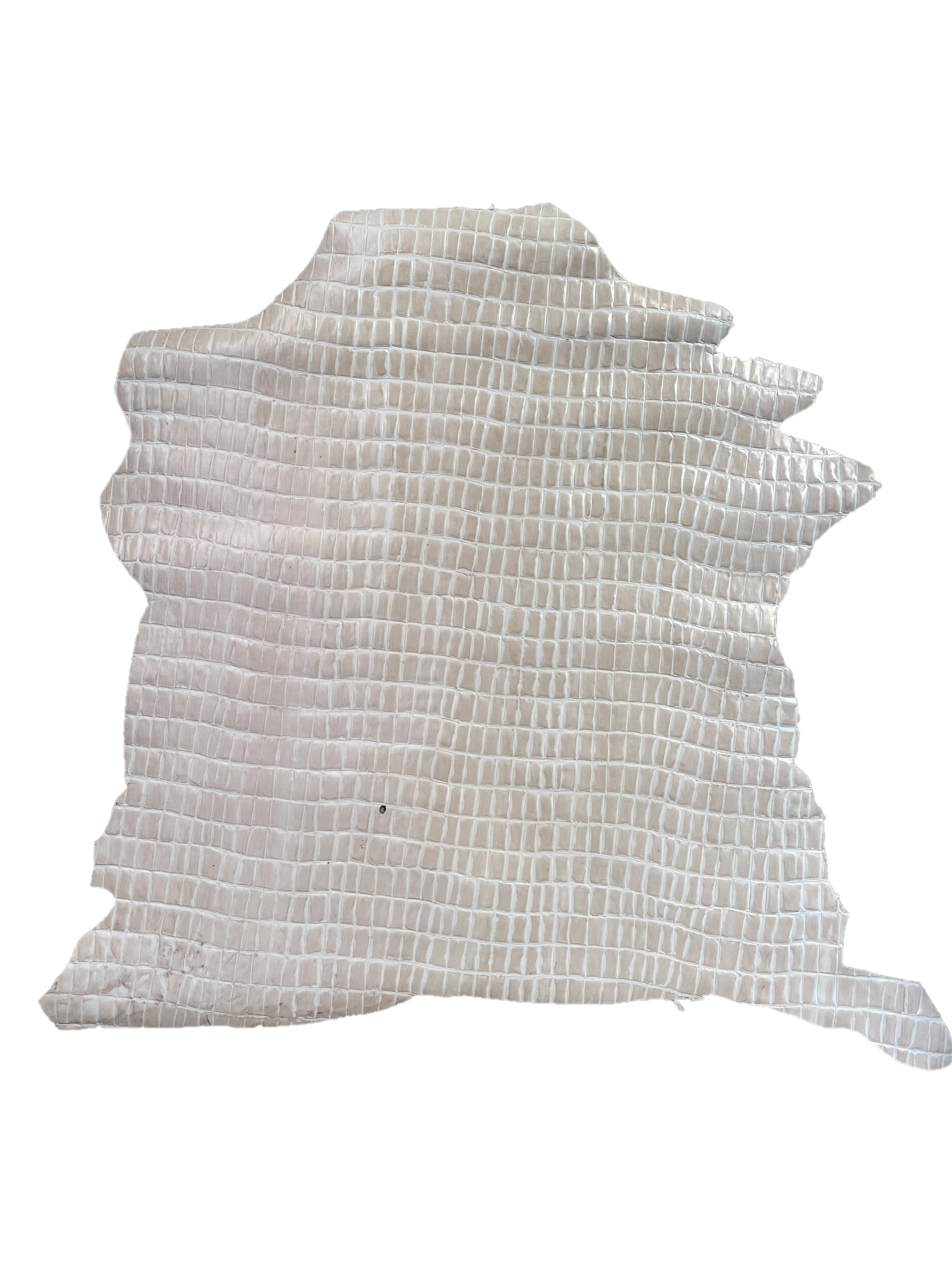 Crocodile Print Goat Skin | Beige | 0.8mm | 5 sq.ft | $45 ea.