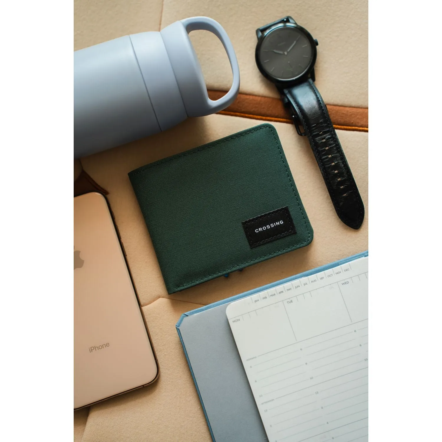 Crossing Bifold Wallet with Coin Pocket RFID