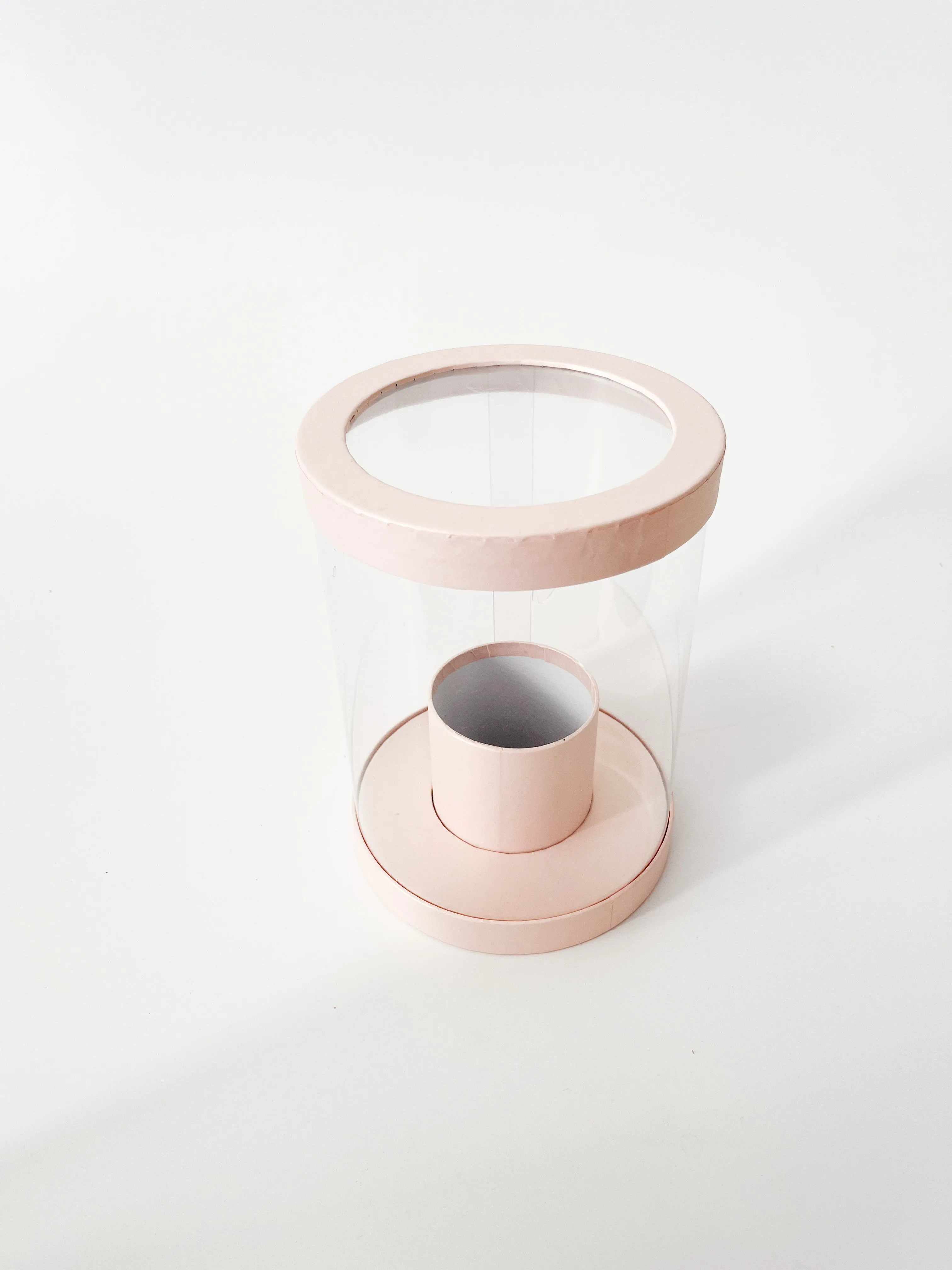 Cylinder Clear Flower Box in variety Color