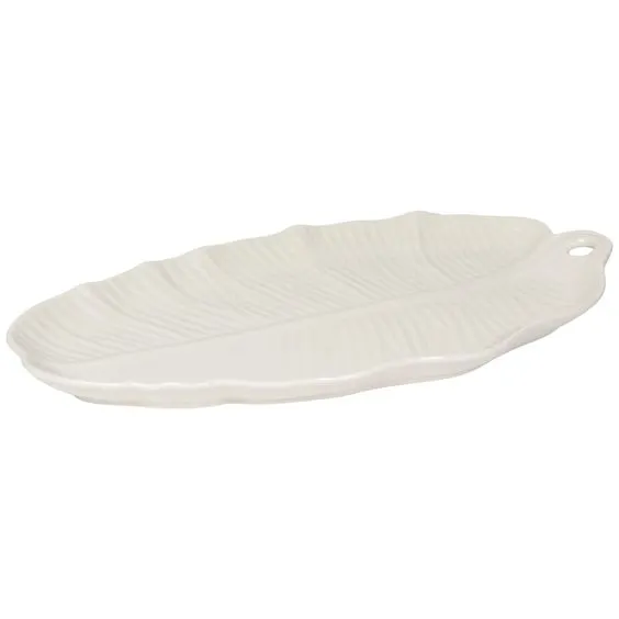 DANICA- 15" LEAFLET SERVING PLATTER