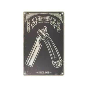 Decorative Plaque for Barber Shop B048 'Barbershop'