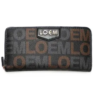 Designer inspired LOEM signature zipper pockets CD's woman L wallet bills coins