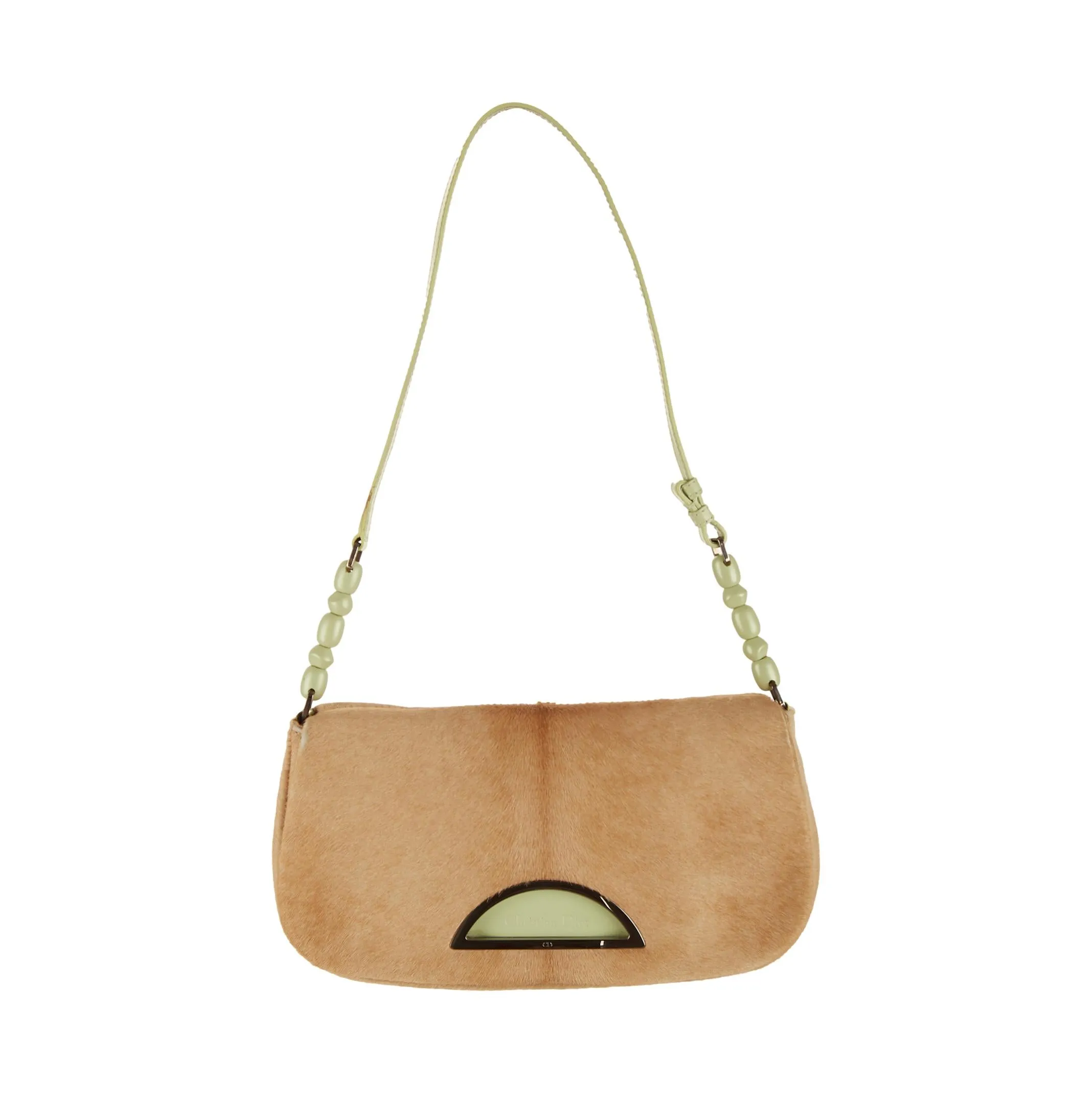 Dior Brown Calf Hair Mini Shoulder Bag