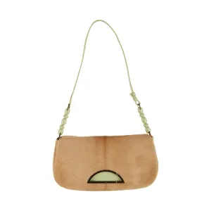 Dior Brown Calf Hair Mini Shoulder Bag