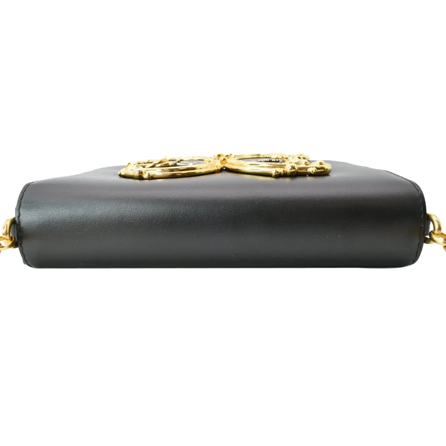 DOLCE & GABBANA DG Girl Leather Crossbody Bag Black