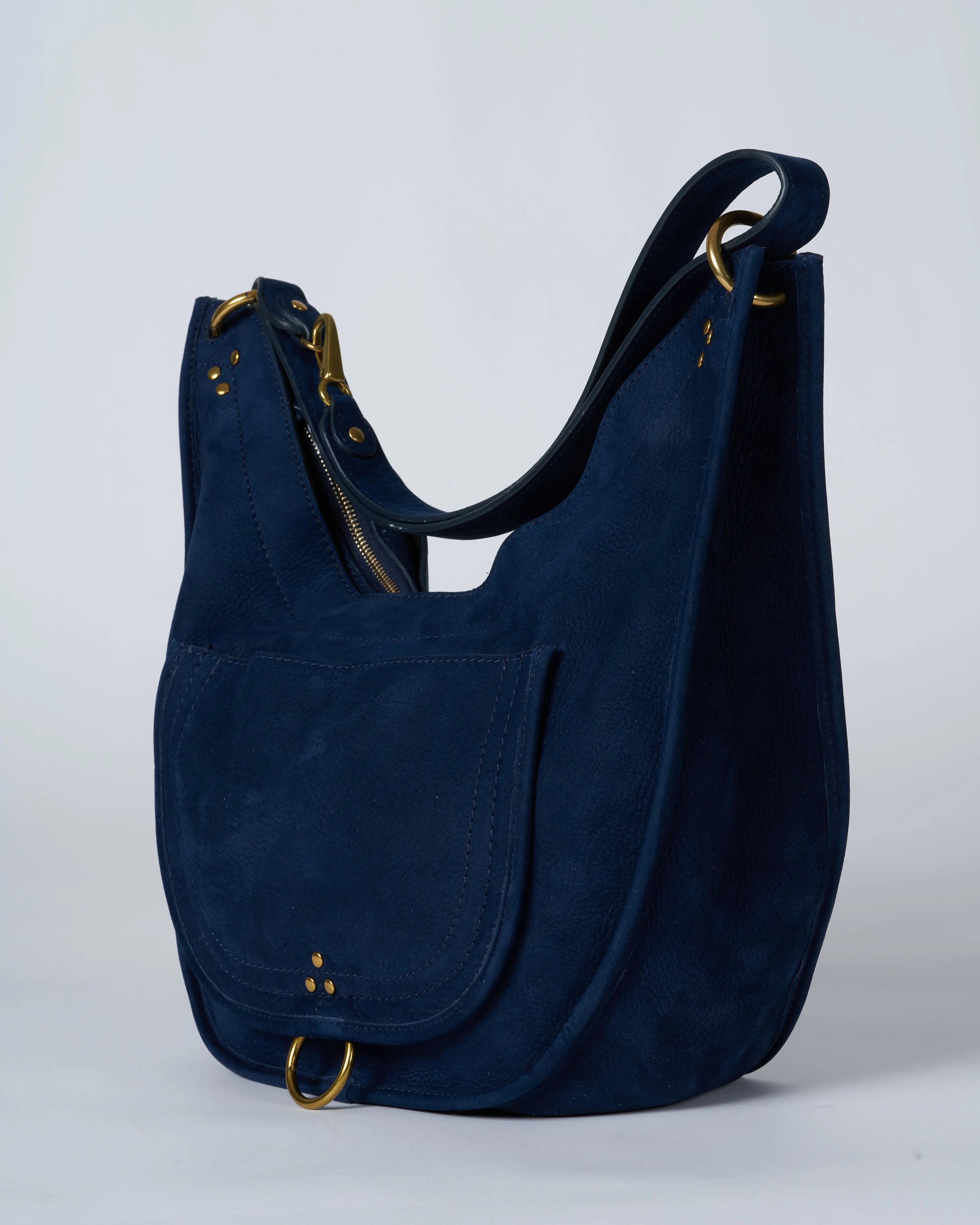edgar bag m - marine taurillon split suede
