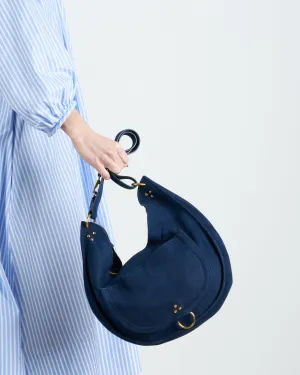 edgar bag m - marine taurillon split suede