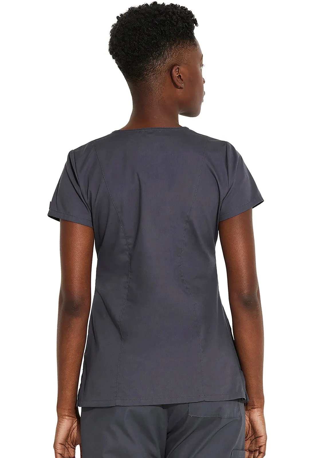 EDS Signature 85906 V-Neck Top Pewter