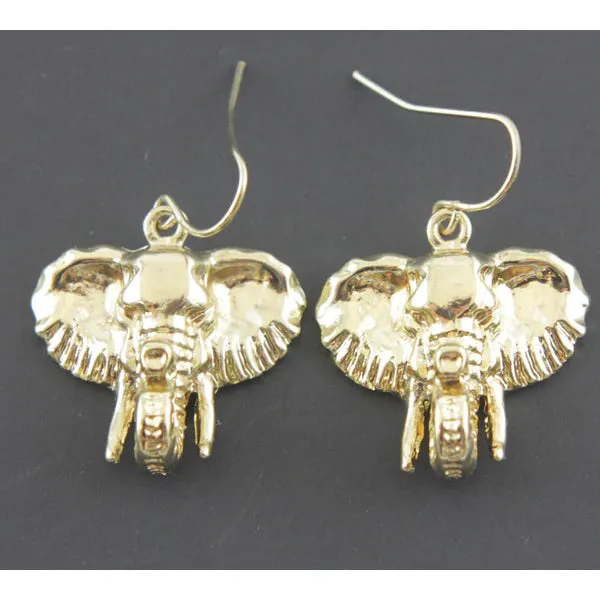 Elephant Earrings Gold