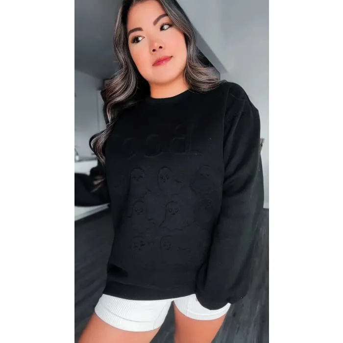 Embossed Boo Sweatshirt