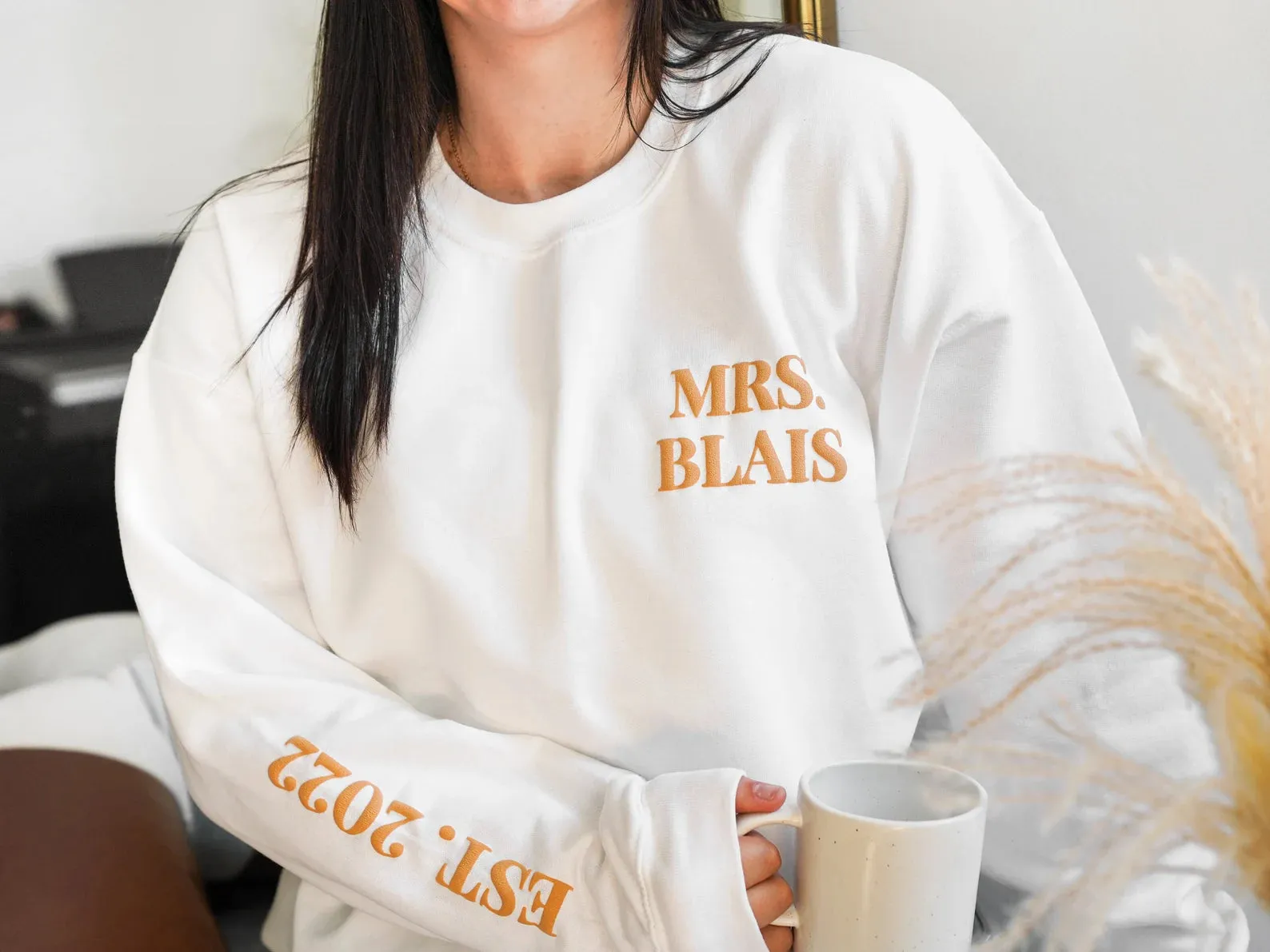 Embossed Engagement Crewneck Sweatshirt