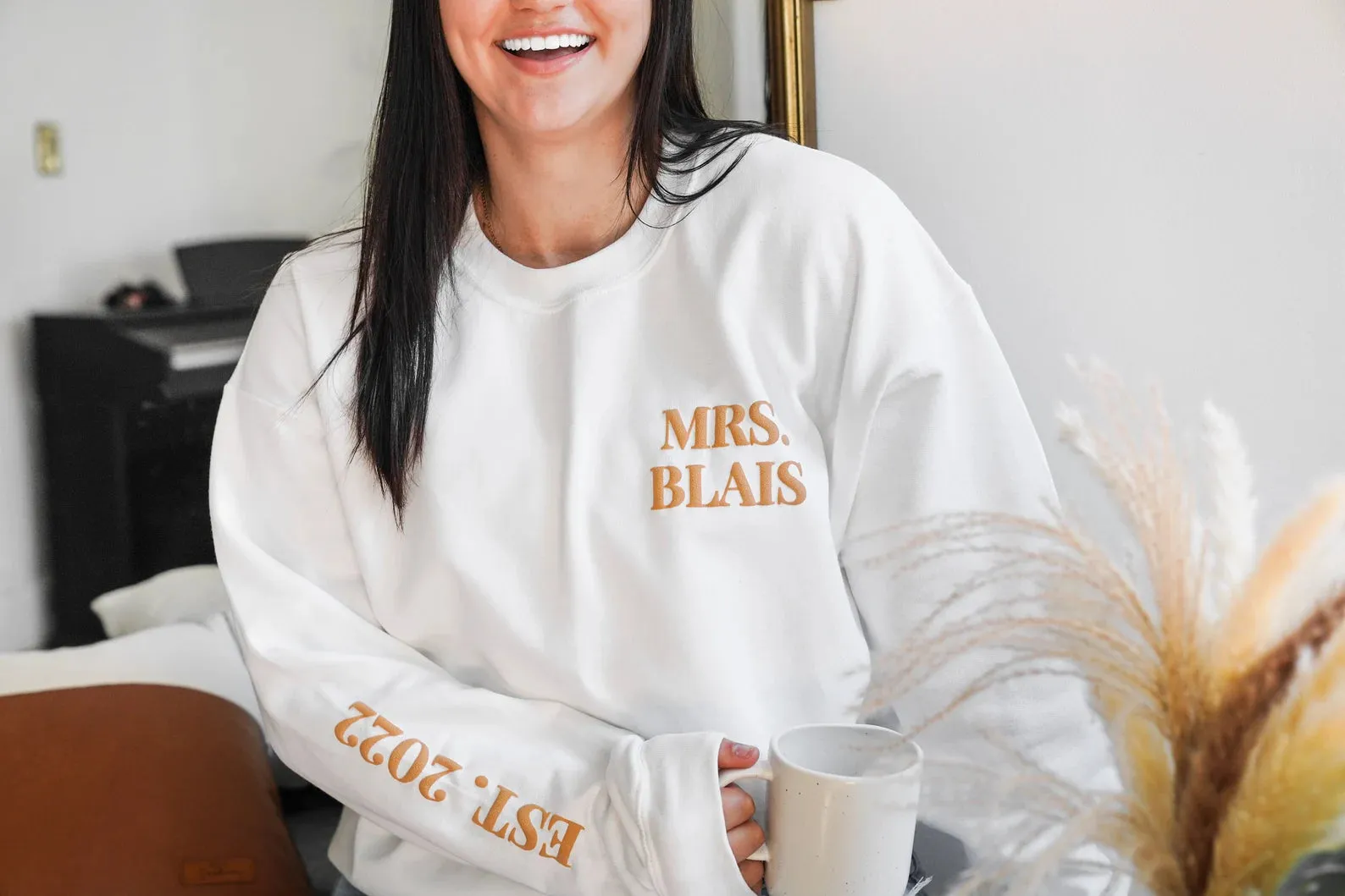 Embossed Engagement Crewneck Sweatshirt