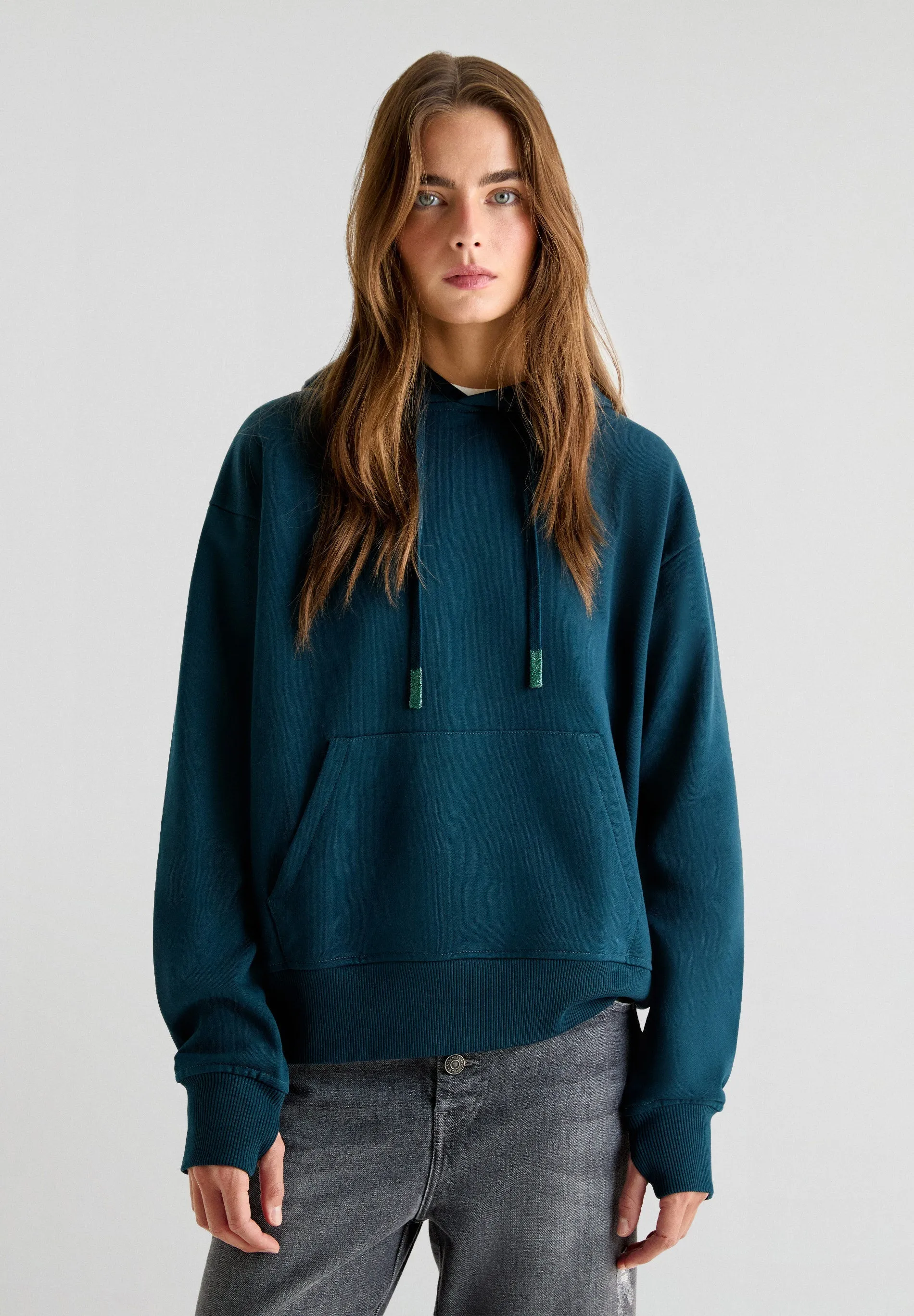 EMBOSSED HOODIE SWEATER