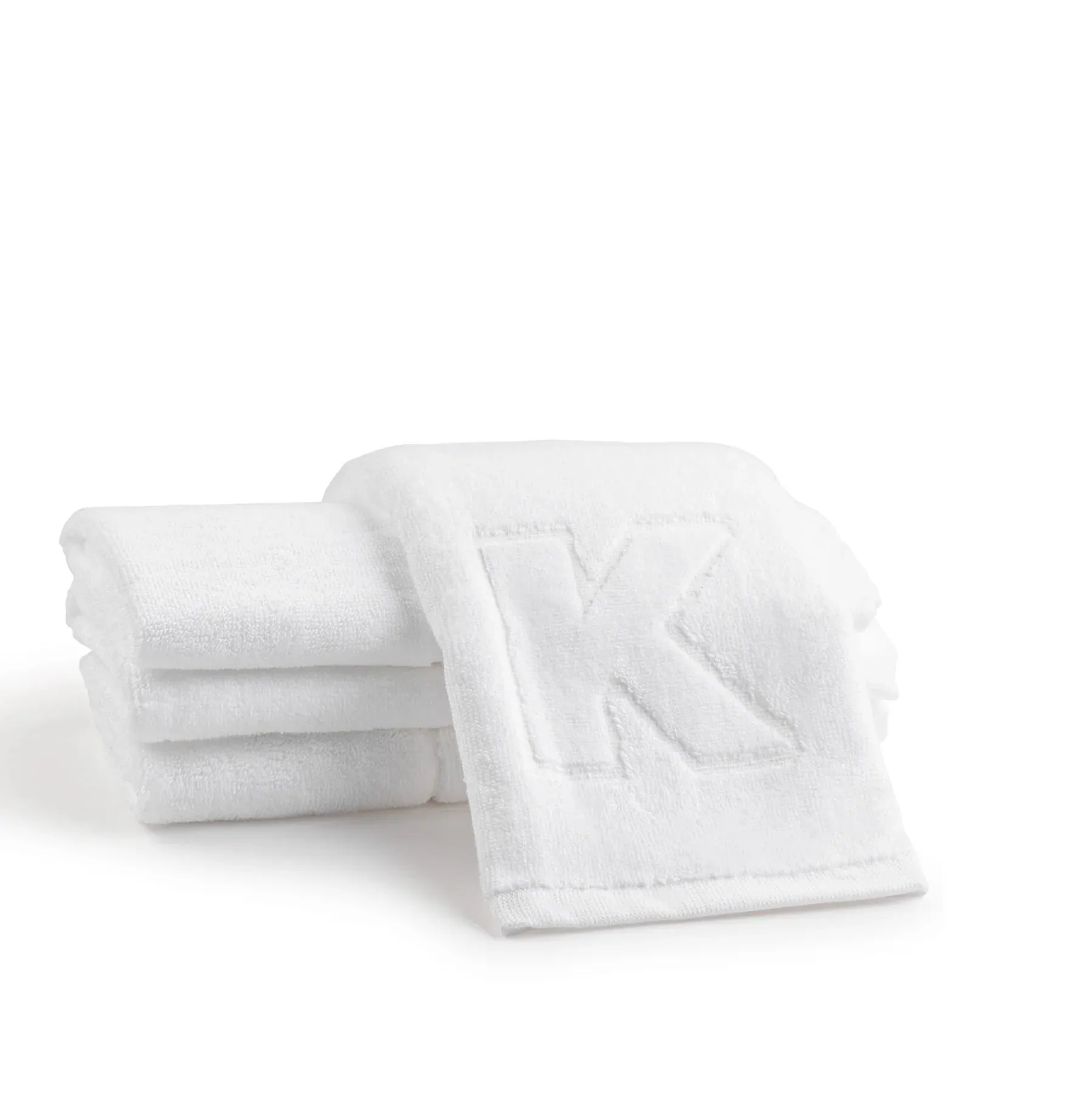 Embossed Initial Finger Towel