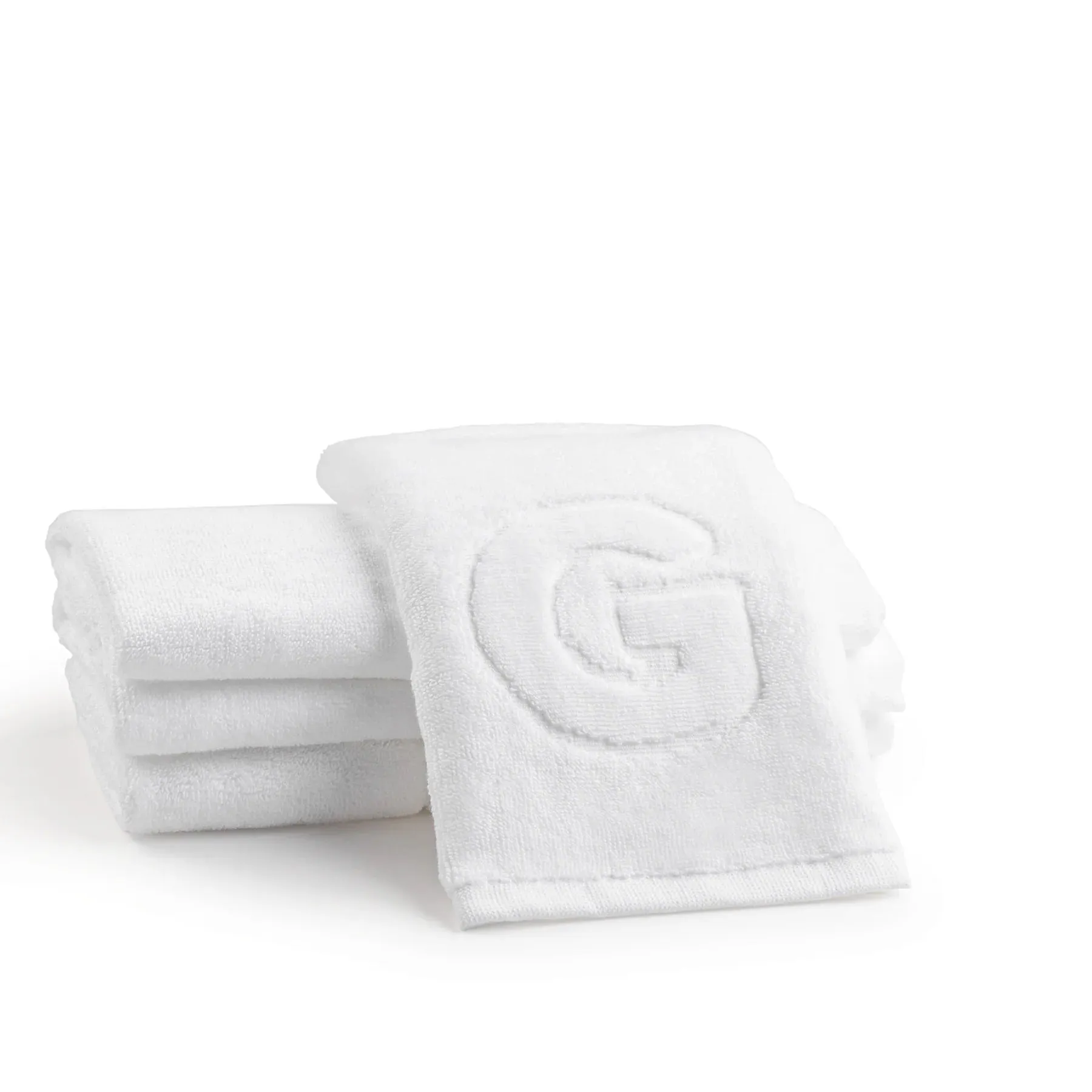 Embossed Initial Finger Towel
