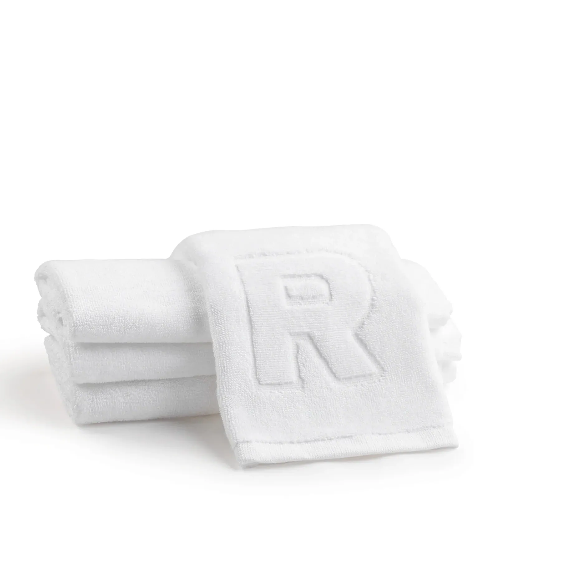 Embossed Initial Finger Towel