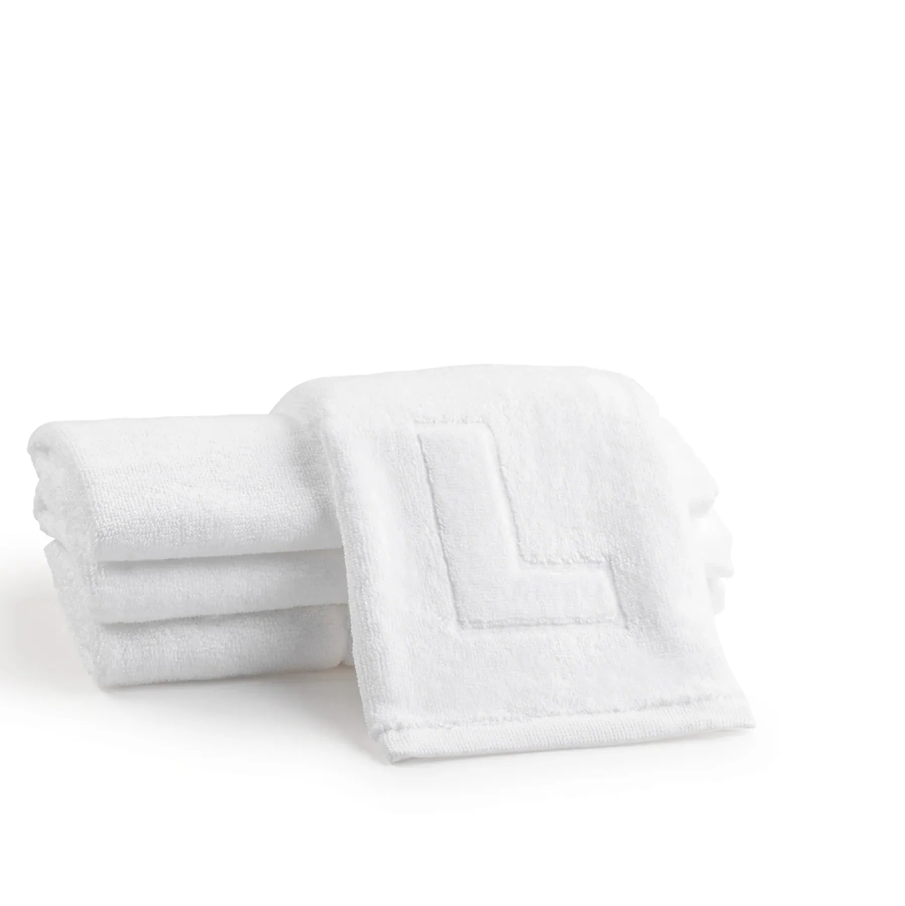 Embossed Initial Finger Towel